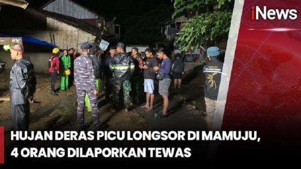 Hujan Deras Picu Longsor di Mamuju Sulbar, 4 Orang Tewas Hujan Deras Picu Longsor di Mamuju Sulbar, 4 Orang Tewas