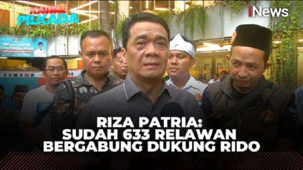 RIDO Didukung 633 Organ Relawan, Riza Patria Yakin Menang 1 Putaran RIDO Didukung 633 Organ Relawan, Riza Patria Yakin Menang 1 Putaran