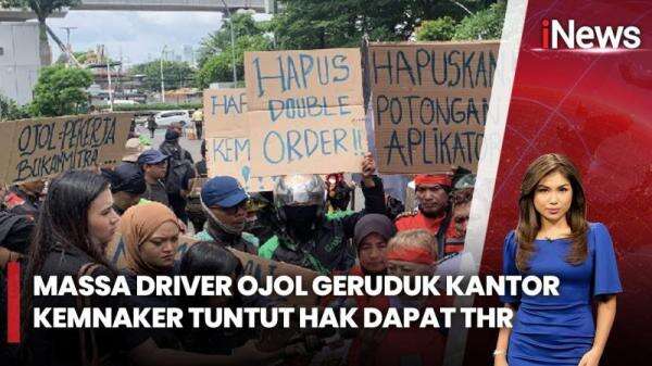 Pengemudi Ojek Online Demo di Depan Kemenaker, Ini Tuntutannya Pengemudi Ojek Online Demo di Depan Kemenaker, Ini Tuntutannya