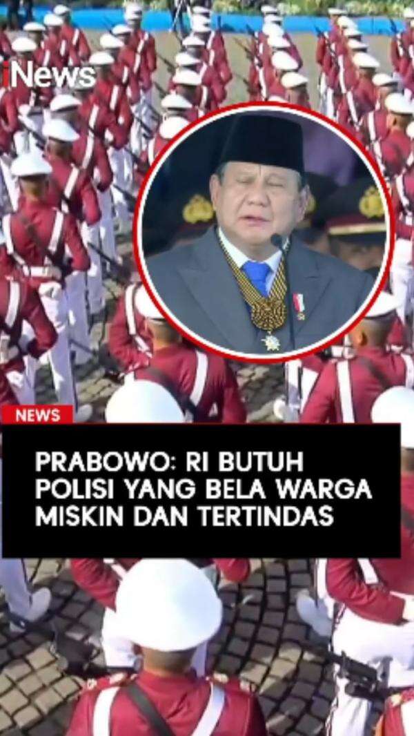 Prabowo: RI Butuh Polisi yang Bela Warga Miskin dan Tertindas