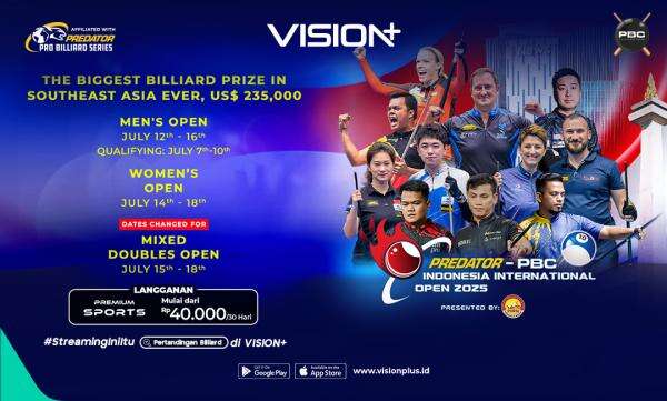 Jadwal Lengkap Predator PBC Indonesia International Open 2025: Duel Para Juara Dunia di Jakarta Jadwal Lengkap Predator PBC Indonesia International Open 2025: Duel Para Juara Dunia di Jakarta