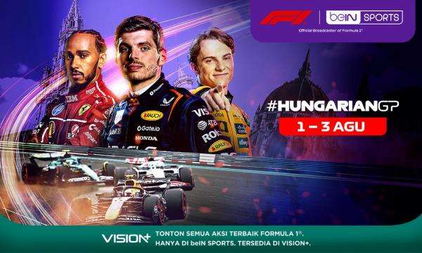 Jadwal dan Link Live Streaming F1 GP Hungaria 2025 di Vision, Klik di ...