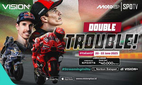 Jadwal dan Link Live Streaming MotoGP Italia 2025, Saksikan di Vision+!