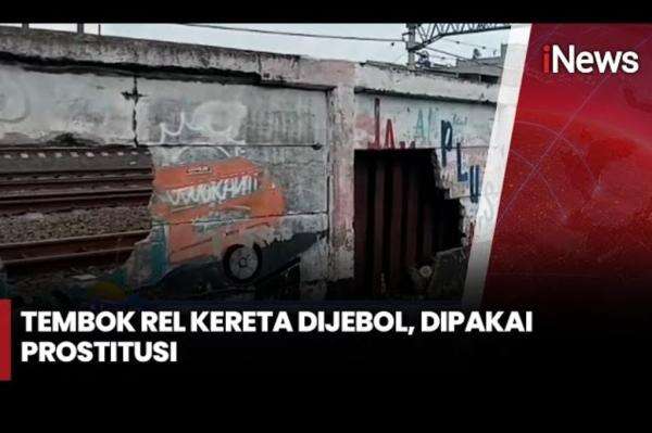Tembok Rel di Jatinegara Dibobol, Diduga Jadi Akses Prostitusi Tembok Rel di Jatinegara Dibobol, Diduga Jadi Akses Prostitusi