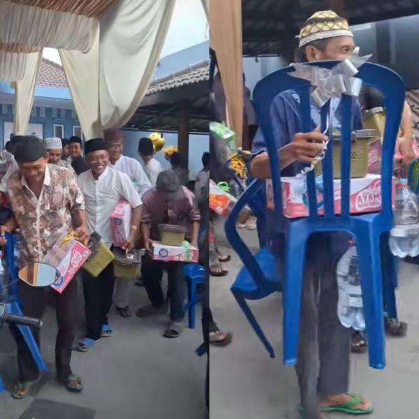 Viral! Hajatan Ini Kasih Tamu Undangan Galon hingga Kursi, Netizen: Baru Kepikiran Suvenir Ini