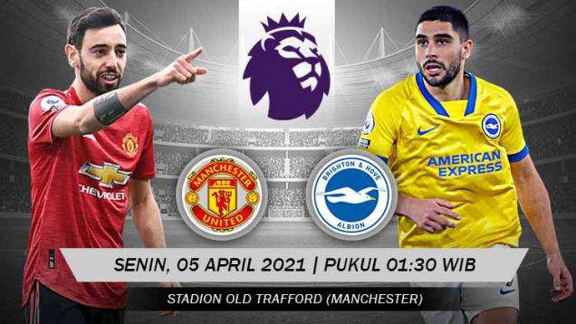 Link Live Streaming Liga Inggris: Manchester United vs Brighton & Hove Albion
