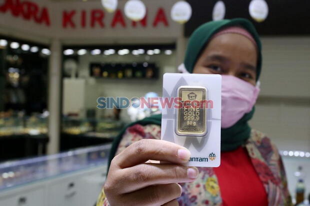 Harga Emas Turun Tipis di Awal Pekan, Nih Rinciannya