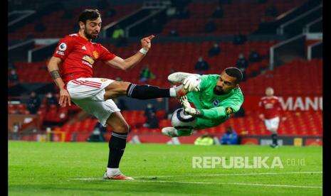 In Picture: Sempat Tertinggal, MU Menang Tipis 2-1 Atas Brighton