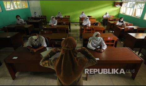 In Picture: Uji Coba Pembelajaran Tatap Muka di Klaten
