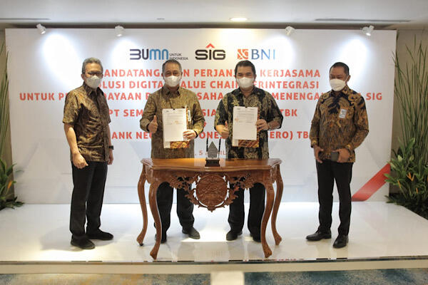 BNI-Semen Indonesia kembangkan Solusi Digital Value Chain Terintegrasi
