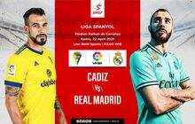 Link Live Streaming Liga Spanyol: Cadiz vs Real Madrid