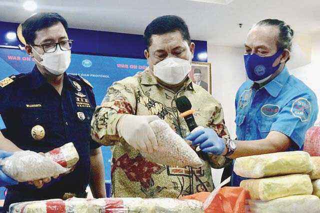 212 Kg Sabu Disita dari Jaringan Dumai-Madura