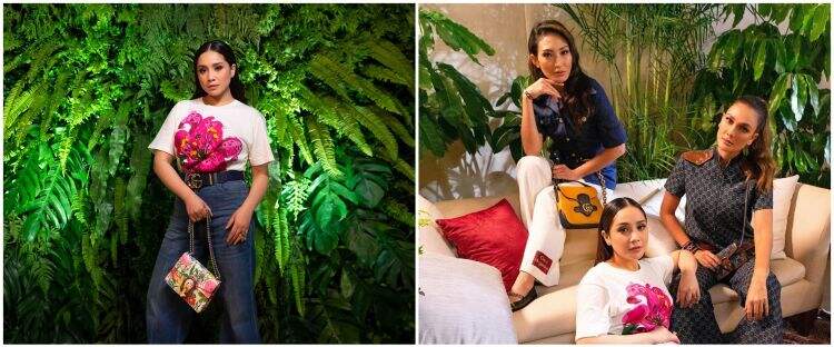 10 Gaya Nagita, Luna Maya, dan Ayu Dewi di acara Gucci, berkelas