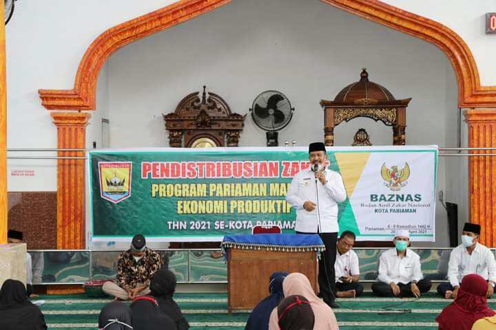 "Pariaman Makmur" 143 Mustahiq Pariaman Selatan dan 93 di Pariaman Timur Terima Zakat