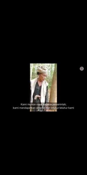 Tokoh Adat Baduy Dalam Menangis Gunungnya Dirusak Penambang Emas