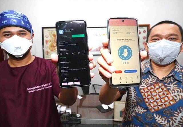 Dokter Taufan dan Manggala, Kolaborasi Ciptakan Aplikasi Timang
