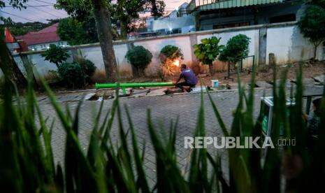 Dentuman Suara Meriam di Lebak Penanda Berbuka Puasa