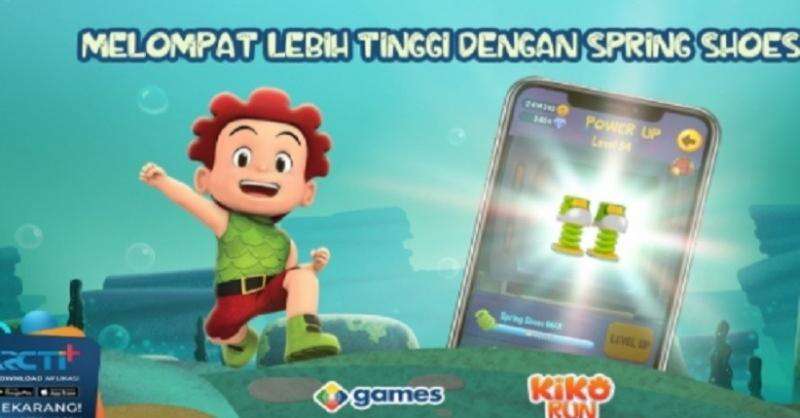 Kumpulkan Spring Shoes, Lompat Setinggi-tingginya! Mainkan Kiko Run Sekarang di Aplikasi RCTI+