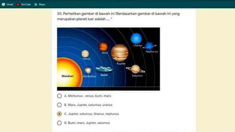 Gambar Bumi Datar di Soal Ujian SD Bikin Heboh, Disdik Panggil Guru dan Kepala Sekolah