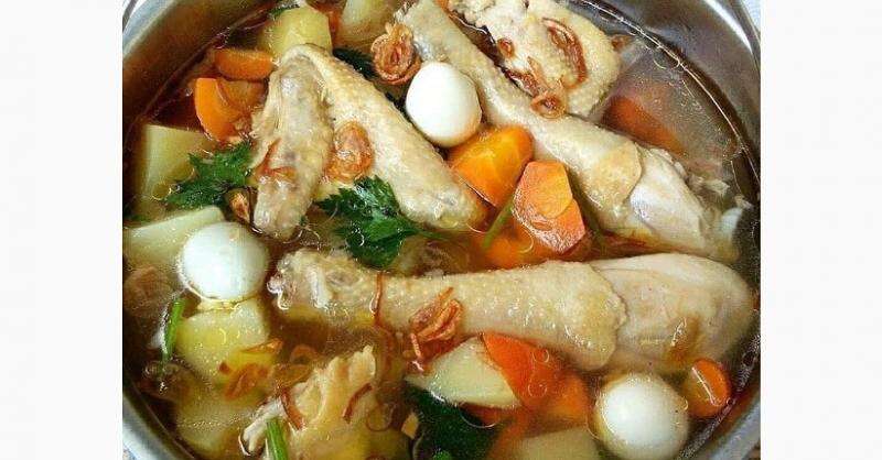 Segarnya Sup Ayam Kampung Telur Puyuh, Sehat untuk Atasi Demam dan Flu