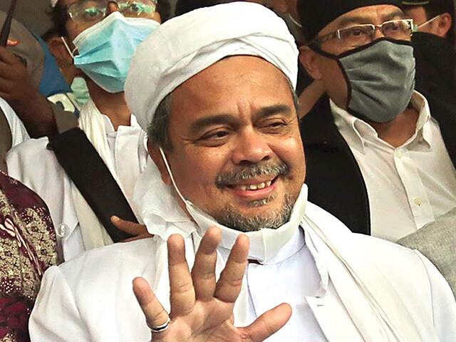 Rizieq Shihab Jalani Sidang Tuntutan Kasus Tes Usap RS UMMI