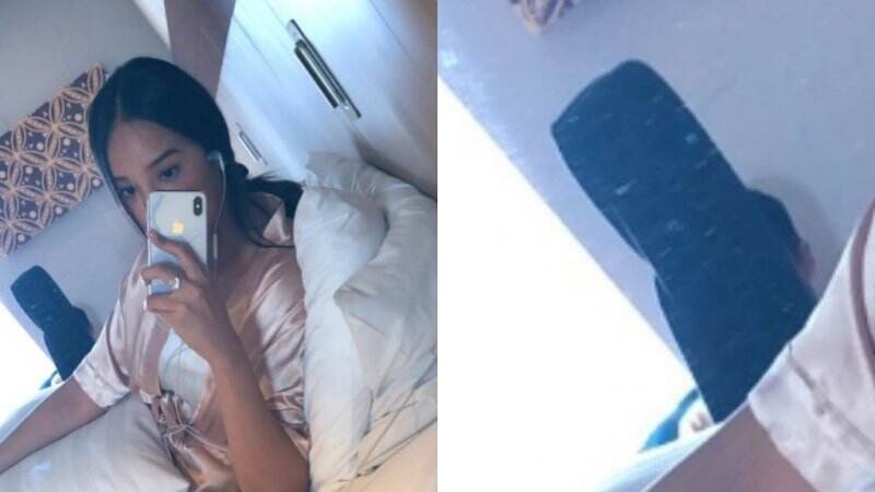 Anya Geraldine Unggah Foto Seksi di Ranjang, di Belakangnya Ada Pria Sembunyi yang Bikin Salfok! Hmmm.. Siapa Sih Dia?