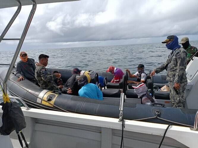 KKP Amankan Pelaku Sport Fishing Ilegal Asal Malaysia di Perairan Sebatik
