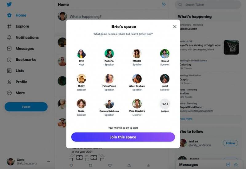 Twitter Spaces Kini Dapat Diakses Lewat Browser