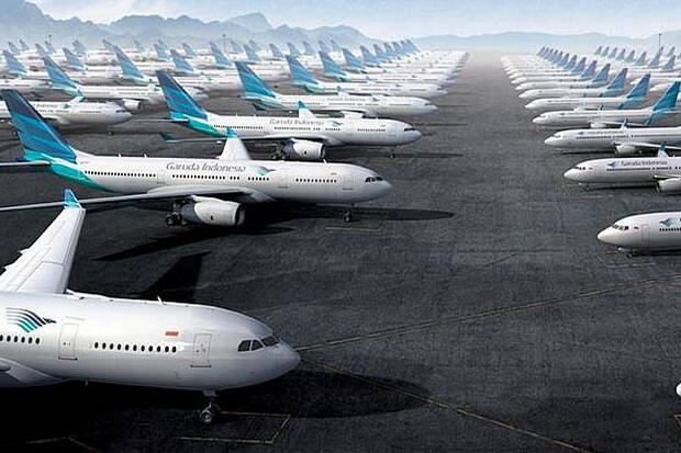 Keuangan `Megap-megap`, Garuda Optimalkan Lini Bisnis Potensial