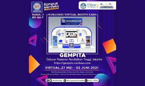 Gempita 2021 Digelar, Yuk Kunjungi Booth Universitas BSI