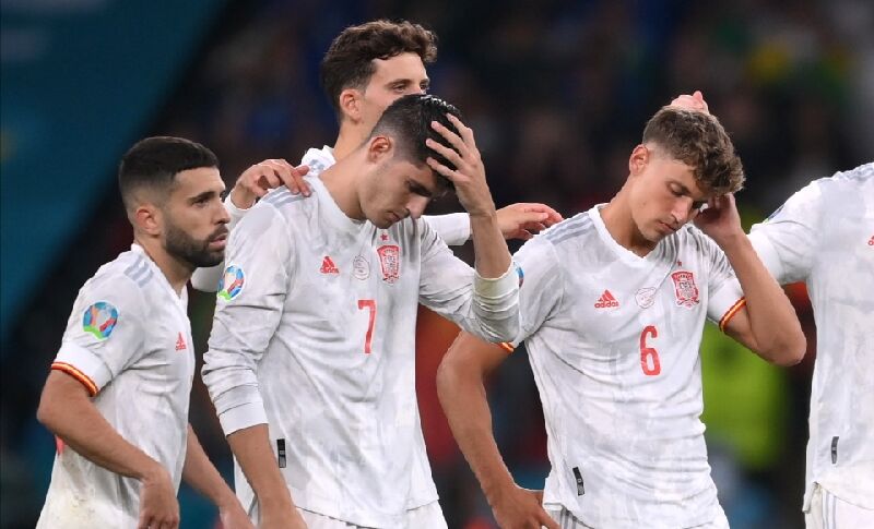 Dikalahkan Italia di Semifinal Euro 2020, Rekor Fantastis Spanyol Ini Akhirnya Terhenti