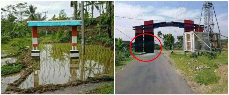 10 Potret lucu gapura ini nyelenehnya bikin garuk kepala