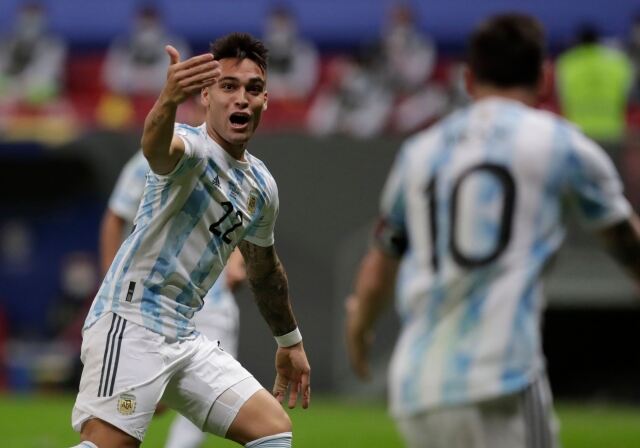 Gol Lautaro Martinez Bawa Argentina Unggul Atas Kolombia di Babak Pertama