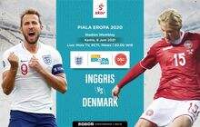 Link Live Streaming Inggris vs Denmark di Euro 2020
