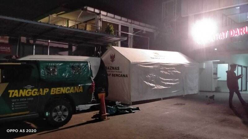 BAZNAS Dirikan Tenda Darurat Bantu Tangani Pasien Covid-19