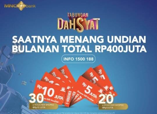 Banjir Hadiah! Segera Menabung & Tingkatkan Saldo "Tabungan Dahsyat" MNC Bank (BABP)!