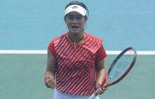 Hujan Tunda Laga Ganda Putri Priska Madelyn Nugroho di Wimbledon Junior 2021