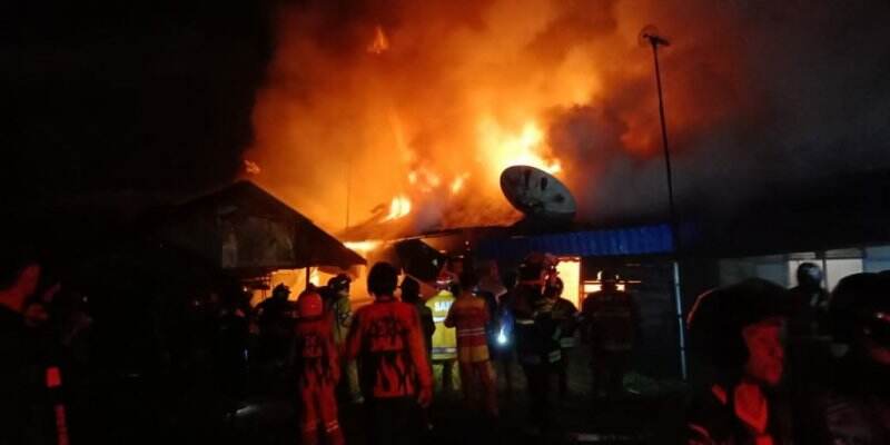 Dua Peristiwa Kebakaran di Banjar, 6 Rumah Dilalap Api