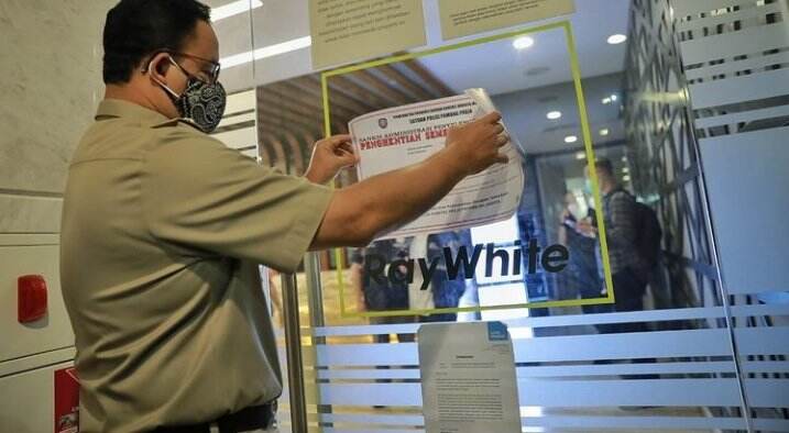 Anies Marah dan Segel Kantor di Sudirman, Cek Lagi Aturan WFO-WFH saat PPKM Darurat