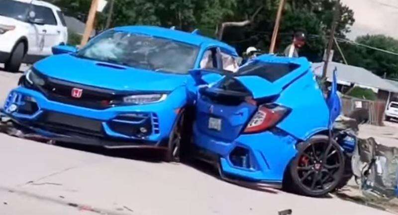 Kecelakaan Mengerikan Honda Civic Terbelah 2, Ajaib Pengemudi dan Penumpang Selamat