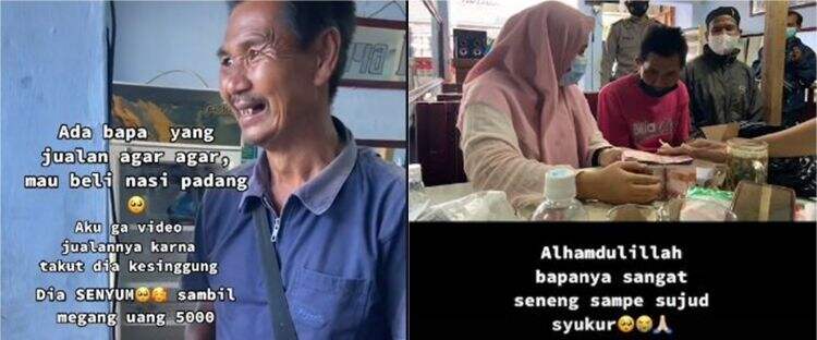 Beli nasi padang Rp 5 ribu, pria ini terharu dapat donasi Rp 108 juta