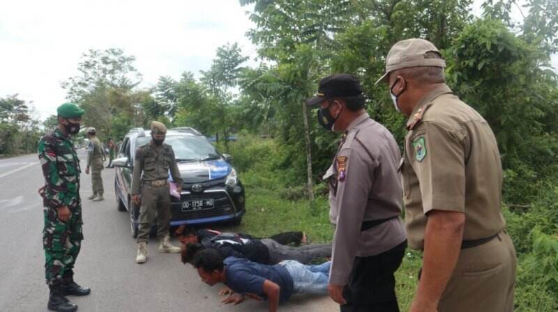 PPKM Level IV Kapuas, Ratusan Warga Terjaring Razia