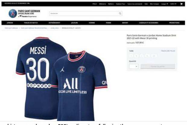 Jersey Lionel Messi Seharga Rp182 Juta Ludes Terjual dalam Waktu 20 Menit