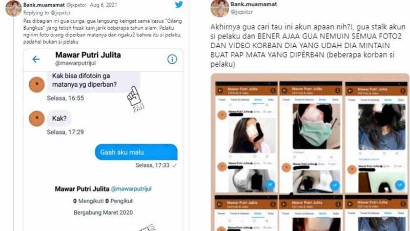 Waspada Upload Foto di Sosmed, Berikut Fakta Thread Twitter Fetish Perban Mata yang Bikin Merinding