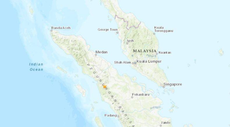 Gempa M5,3 di Sumatera Utara Dirasakan hingga Malaysia