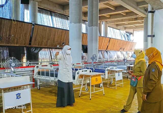Covid-19 di Surabaya Melandai, RS Lapangan Tembak Nol Pasien