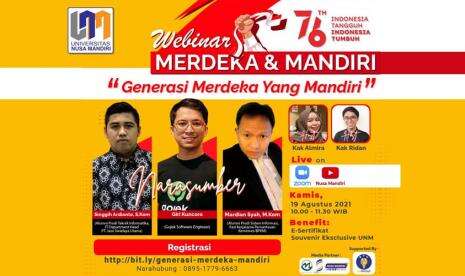 Yuk Ikut webinar ini untuk Tambah Ilmu dan Wawasan