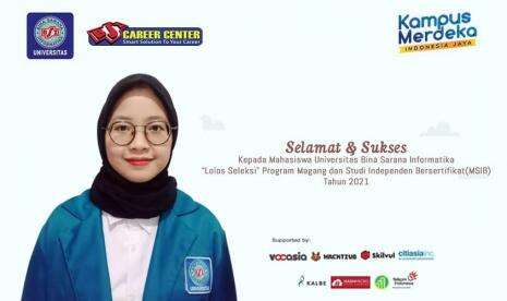 21 Mahasiswa UBSI Lolos Seleksi MSIB-Kampus Merdeka 2021