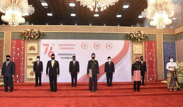 Acara Sidang Tahunan MPR Dan Pidato Kenegaraan Jokowi Pakai Baju Adat Baduy, Kiai Maruf Pakai Baju Adat Mandar