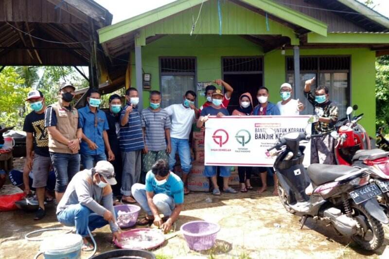 Empati Yayasan H Maming, 29 Posko Korban Banjir Tanbu Diguyur Logistik 2 Truk